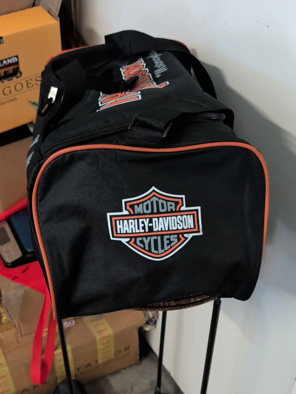 HARLEY DAVIDSON MOTORCYCLES LIGHTWEIGHT LOGO TRAVEL CARRY BAG SIZE MEDIUM
